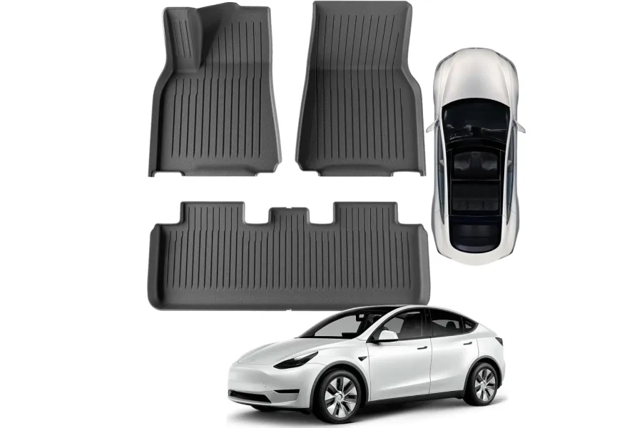Heavy-Duty Waterproof Rubber Mats For Tesla